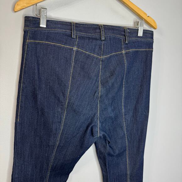 Cinq à Sept  Rita Crop Denim Jean High Rise Stretch Dark Wash Sz 10 - Picture 6 of 10